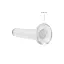 Фалоімітатор Realrock Crystal Clear Dildo 5.3" 13.5 см прозорий - мініатюра 3
