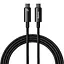 Кабель Baseus Type-C to Type-C Tungsten Gold Fast Charging Data Cable 2 м, 240W - мініатюра 1