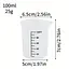 Силіконовий мірний стакан 100 мл з носиком та градуюванням вимірювальна склянка, Kitchen Master Прозорий 87384 - мініатюра 3