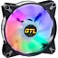Вентилятор GTL 120 мм Multicolor B1, Black/White (GTL-120LMCB1P ARGB) - мініатюра 1