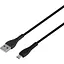 Кабель XO NB-Q165 3A fast charging usb cable micro Черный - миниатюра 1