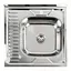 Кухонна мийка з нержавіючої сталі Valeso поліровка 6060 R (0,7/160 мм), Polish - мініатюра 2