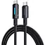 Кабель з індикатором Baseus Lit Button-Control Fast Charging Data Cable USB-C to USB-C 100W 2 м - мініатюра 1