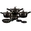 Набор посуды Berlinger Haus Shiny Black 7 предметов (BH 6615) - миниатюра 1