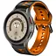 Ремінець для Samsung Galaxy Watch 4 Classic 42mm - чорно-жовтогарячий ширина кріплення 20мм силікон Watchbands Scales (W19-7WB66906967) - мініатюра 1