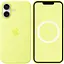 Чехол Silicone Case with Button, Animation & MagSafe для Apple iPhone 17 Neon Yellow AAA (153236) - миниатюра 1