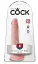 Фалоімітатор King Cock 6" Cock With Balls 17 см тілесний - мініатюра 2
