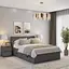 Ліжко двоспальне MebelStar Адель з ящиками 140x200 см Антрацит (MBS-1422) - мініатюра 1