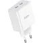Мережевий зарядний пристрій Hoco C108A Leader PD35W dual port(2C) charger білий - мініатюра 1