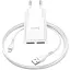 Зарядное устройство блок и кабель Lightning Hoco Star round C88A набор белый - миниатюра 1