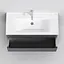 Тумба з умивальником AM.PM Hit підвісна 100 см графіт матовий M93A-FHX01002-WC01002GM38 Графіт - мініатюра 8