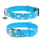 Ошейник для собак кожаный Waudog Glamour с QR-паспортом узор "Звездочка" светонакопительный/светоотражающий XL Ш 35 - миниатюра 1