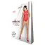 Бодистокинг с доступом Passion BS086 red вертикальная сетка вырез на спинке One size - миниатюра 4