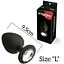 Анальна пробка з кристалом Mai Attraction Toys №49 Black - мініатюра 2