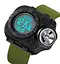 Чоловічий наручний годинник з ліхтарем Skmei 2187 Зелений з білим циферблатом - мініатюра 4