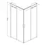Душевая кабина квадратная Eger Vi`z New CC 95x95 раздвижная прозрачное стекло без поддона хром 599-066СС/1, прозрачный, хром - миниатюра 2