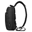 Рюкзак Mark Ryden на одно плечо MiniMax MR7618 с ортопедической спинкой и USB-портом Черный - миниатюра 3