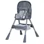 Стульчик для кормления Bambi M 5722 с корзиной для игрушек и чехлом из мягкой экокожи, серый - миниатюра 4