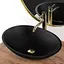 Умивальник Rea Della Black Matt накладний REA-U0274, Чорний матовий - мініатюра 3