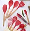 Набір кухонного приладдя Edenberg Silicone kitchen utensils set 12 предметів Червоний - мініатюра 4