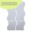 Дзеркальний декор Wall Sticker SW-00002509 акриловий самоклеючий 120х80 мм 6 шт. срібло - мініатюра 3