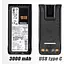 Акумулятор для рації Motorola R7 R7A з USB-C 3000 mAh PMNN4808A - мініатюра 2