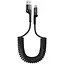 Кабель ArmorStandart AR17 Spiral USB-A to Lightning 2.4A 1m Black (ARM75391) - мініатюра 1