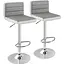 Комплект барных стульев Costway Alisa экокожа серый - миниатюра 1