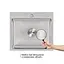 Кухонная мойка Lidz Handmade H5045 интегрированная Brushedв комплекте с дозатором и корзиной, Нержавеющая сталь - миниатюра 5