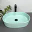 Умивальник VBI Verona 50 turkus matt накладний VBI-011318, Зелений - мініатюра 2