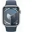 Apple Watch Series 9 GPS 45mm Silver Aluminium with Storm Blue Sport Band M/L MR9E3 - миниатюра 2
