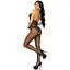 Leg Avenue RhinestOne Lace and Net Bodystocking OS Black - миниатюра 5
