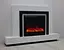 Електричний камін Fireplace Craftsman Tokado White Bluetooth звук потріскування дров (10080122) - мініатюра 9