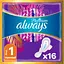 Гигиенические прокладки Always Platinum Normal (Размер 1) 16 шт. (8001090444912) - миниатюра 1