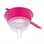 Набор сито со съемной лейкой воронкой пластик диаметр 18 см высота 16 см, Woodly Розовый 84914 - миниатюра 3
