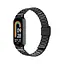 Ремешок для фитнес-браслета Tamister для Xiaomi Mi Band 8 и 9 металлический тип В с застежкой черный - миниатюра 2