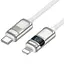 Дата кабель Hoco U137 Line with display Type-C to Lightning 27W (1.2m) White - мініатюра 3