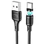 USB кабель Hoco X52 Type-C 1 м з магнітним роз'ємом підтримка швидкої зарядки і передачі даних - мініатюра 2