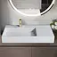 Умивальник Rea Archi 90 white накладний підвісний REA-U4301, Білий - мініатюра 2