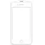 Захисне скло SKLO 5D (тех.пак) для Apple iPhone 7 / 8 / SE (2020) (4.7) Білий / Біла підкладка - мініатюра 1