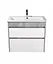 Тумба Мойдодир Polo Loft 70-U з умивальником Cosmo бетон з білим Білий - мініатюра 3