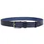 Кожаный ремень LIMARY синий с строчкой 4х120 см acs0032085 - миниатюра 2