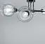 Cвітильник в корпусі метал кольору хром з подвійним плафоном | Арт. 1718/6 CH+CL | Line F - мініатюра 5
