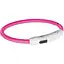Нашийник Trixie полиуретановий світловий USB Flash XS-S 35 см / 7 мм (рожевий) - мініатюра 1