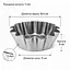 Формочки темные стальные для выпечки корзинок кексов и тарталеток Ø верх 8.5, низ 5, высота 3 см (набор из 10 штук) 88008 - миниатюра 3