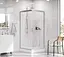 Душевая кабина Am.Pm Gem Square Slide 90x90 см без поддона хром матовый W90UG-403-090MT, Универсальная, прозрачный, хром матовый - миниатюра 3