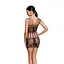 Бодистокинг - мини-платье с бабочками Passion BS090 black One size - миниатюра 2