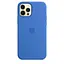 Чохол Silicone Case Full Protective (AA) для Apple iPhone 12 Pro / 12 (6.1) Синій / Capri Blue - мініатюра 1