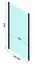 Душова кабіна Rea Rapid Swing 90x120 black REA-K6422 + REA-K6413, Чорний матовий, Універсальна, прозорий - мініатюра 7