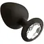 Анальна пробка з кристалом Mai Attraction Toys №49 Black - мініатюра 1